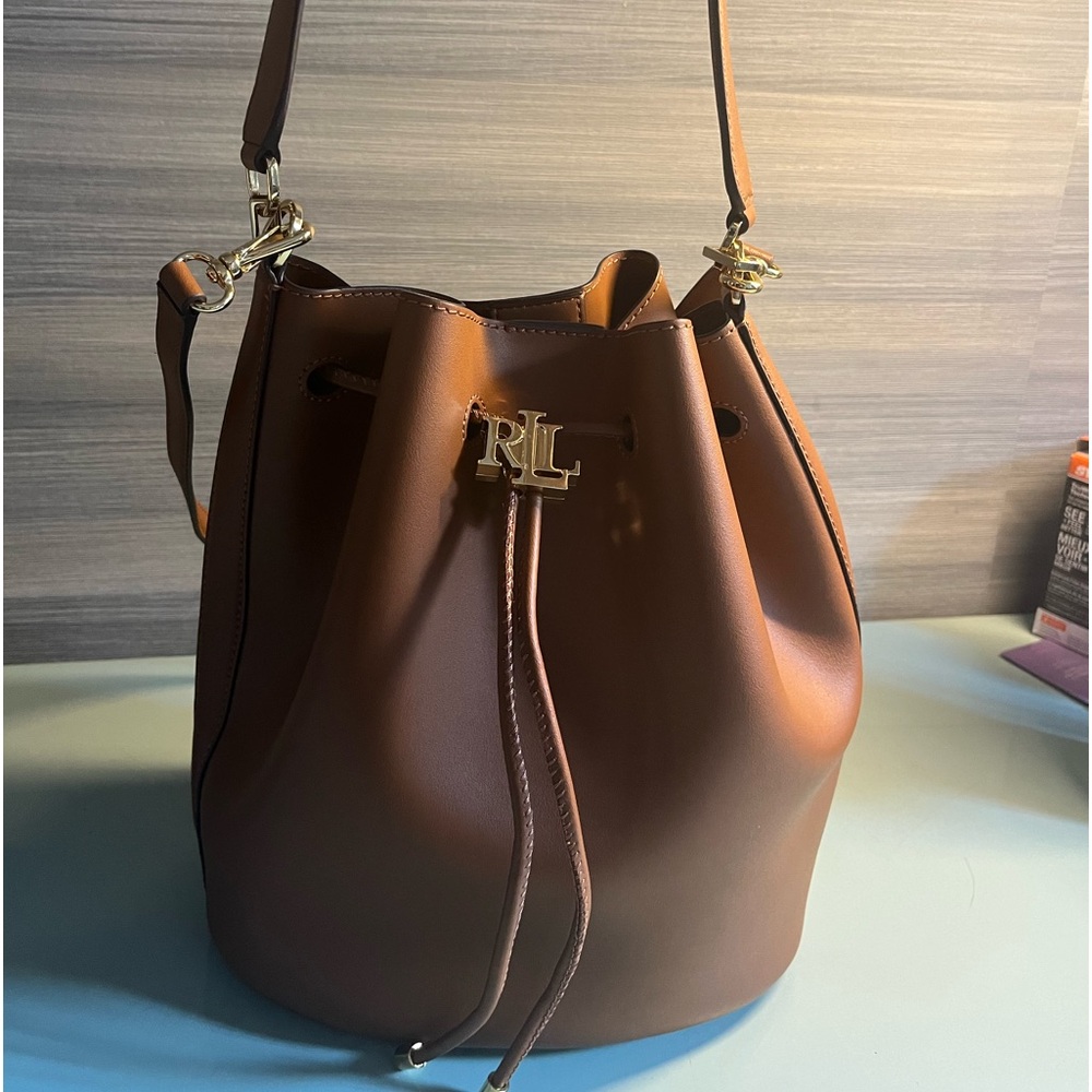 Ralph Lauren leather bucket bag